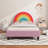 Alleyn Rainbow Design Upholstered Twin Platform Bed Cute Style Princess Bed