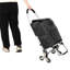 Chariot d'escalade avec roues triangulaires en acier inoxydable, chariot noir pliable avec sac Oxford imperméable amovible-123260362-123260363