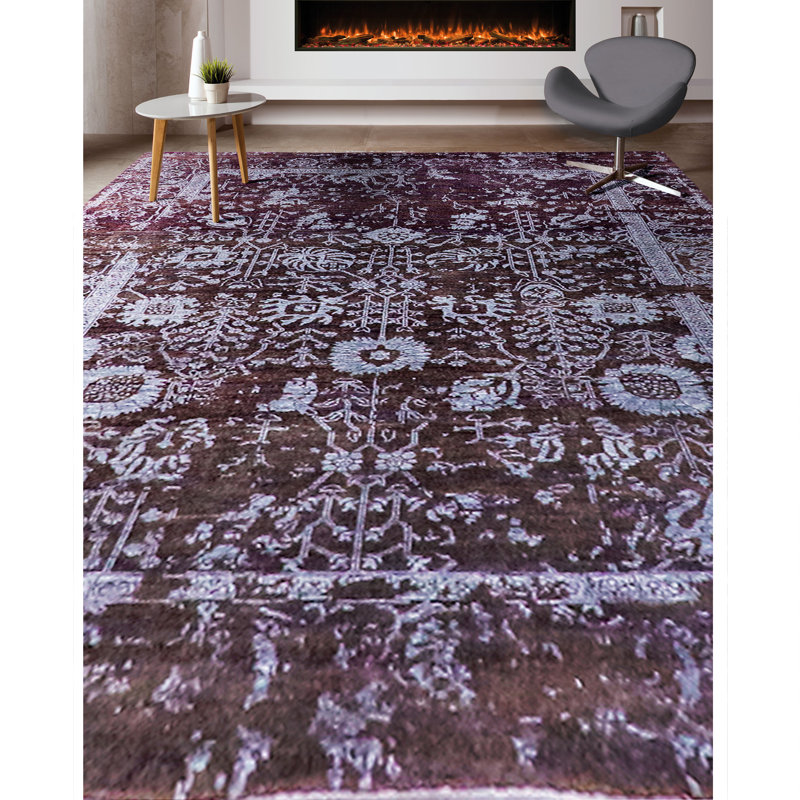 Floral Area Rug, Rectangle 6' x 9'