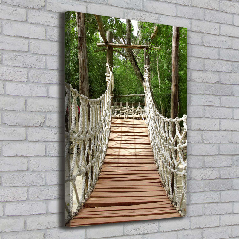 Rope Bridge - Wrapped Canvas Print