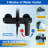 Exposed Shower System With Tub Spout 10 Inch Rainfall Shower Head With Handheld Spray