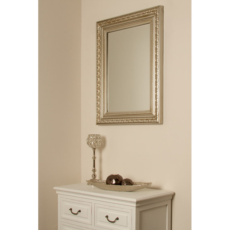 Kepner Wood Flat Wall Mirror, 82cm H x 62cm W