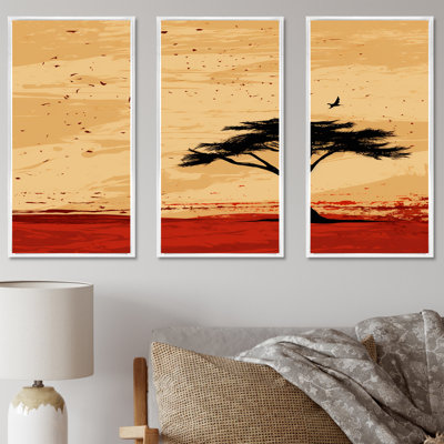 Arbre africain harmonieux 1 - Art mural africain