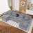 133" Oversized Chenille U Shaped Sectional Sofa with Storage Console Cup Holders and USB-685234343