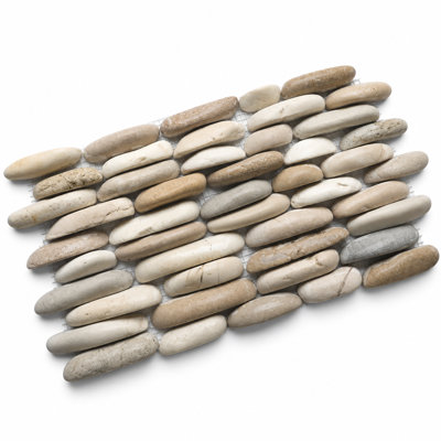 Caillou CNK Java brun clair, blanc et gris