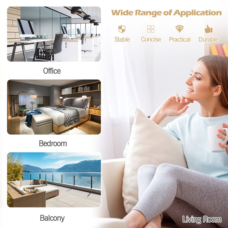Wade Logan® Leveille 102.5'' W x 72'' H 3 - Panel Folding Room Divider &  Reviews | Wayfair