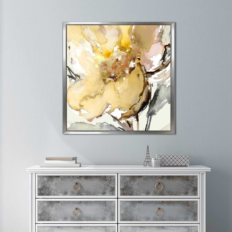 «Bright Blooms II», reproduction d'art sur toile encadrée, H 31,5 po x l 31,5 po x P 2 po