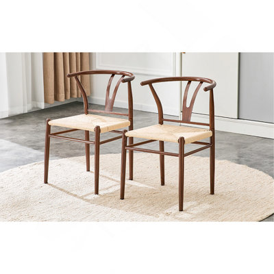 Chaise avec accoudoirs en forme de Y Wesborn