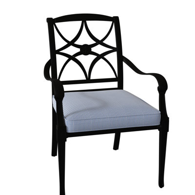 Chaise de patio empilable avec coussin Wiltshire