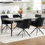 49.8cm H Velvet Upholstered Metal Armchair-122056785