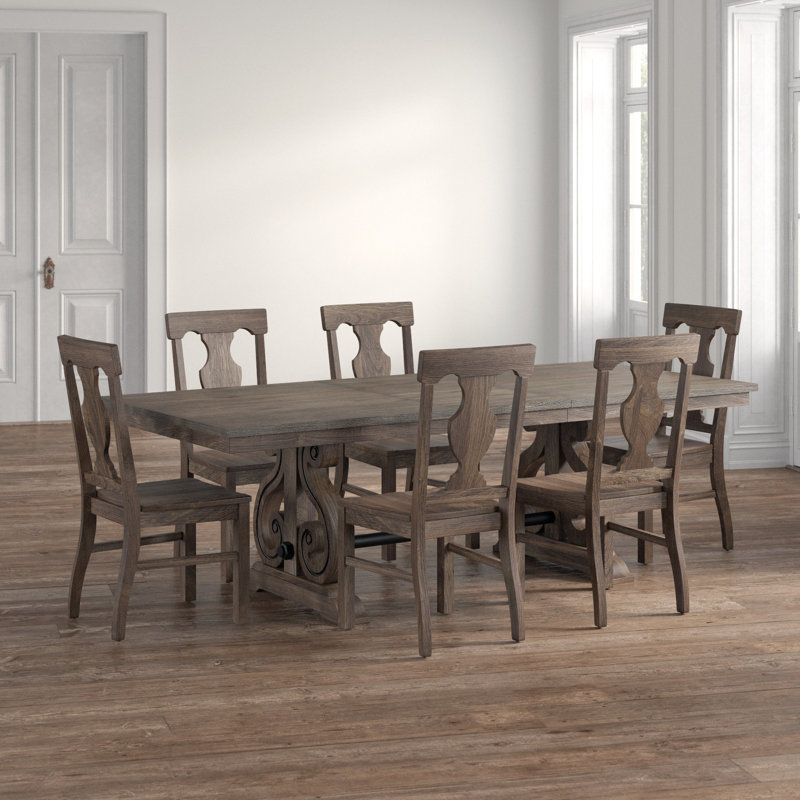 Ensemble de salle à manger extensible 7 pièces Heneretta