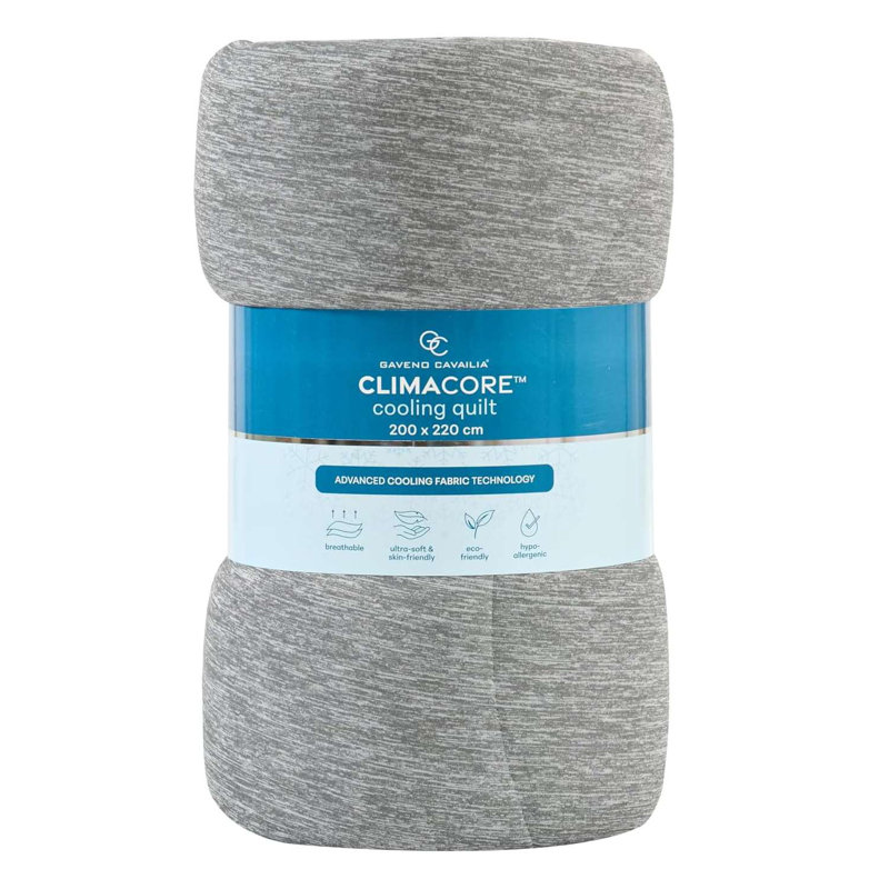 Quilted Throw Blanket, Grey, 170cm x 130cm