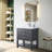 Vicini 30'' Single Vanity with Ceramic Top-94088312