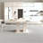 Travertine Pattern Extendable Rectangular Dining Table