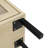 Rattan 3 Door Shoe Rack, Freestanding Modern Shoe Storage Cabinet, For Entryway