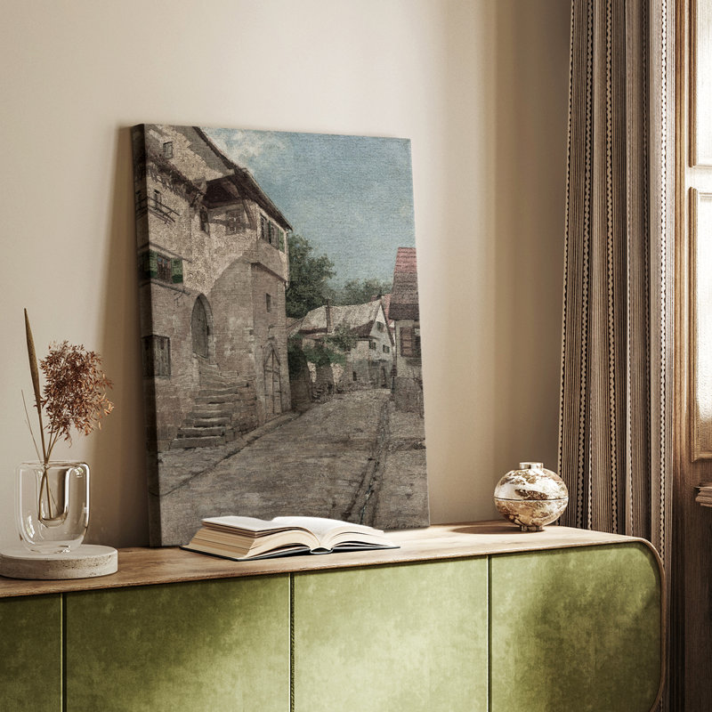Paysage rétro CXCII - galerie Cavas, H 18 po x l 12 po