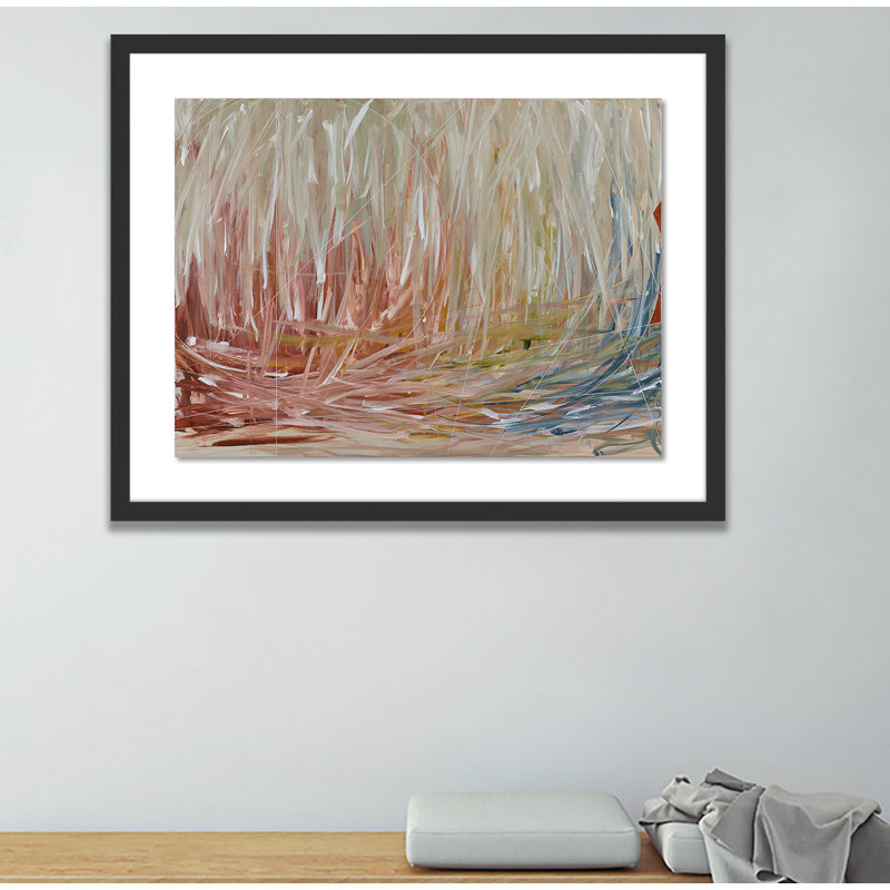 Coppertone 4 Painting by Kimmy Quillin, 32" H x 40" W x 2.5" D, Black