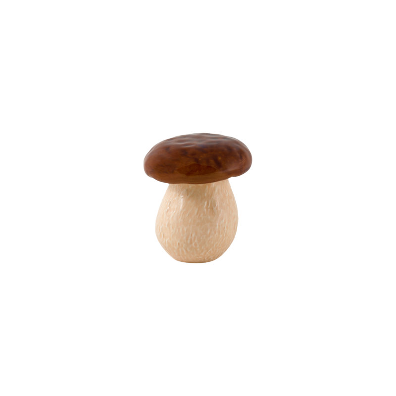Mushroom Earthenware Decorative Box, 12.5" H x 11.5" W x 11.5" D