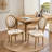 Set Of 2 Upholstered Oval Tufted Side Chair-1915568803