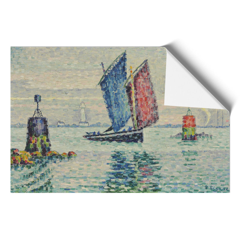Le Sardinier, Locmalo by Paul Signac - No Frame Painting, 21cm H x 30cm W x 0.1cm D