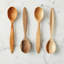 Euro Serving Spoon Set, Fruitwood