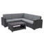 Ensemble de conversation modulaire en rotin avec coussins 6 pièces Jeramya Red Barrel Studio®-1648015013-1648015014