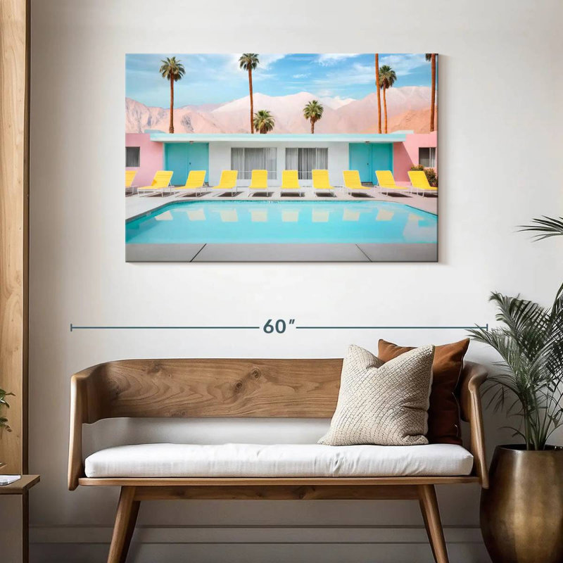 Lilie Palm Springs Pool Day, H 30 po x l 45 po