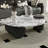 Cream style light luxury marble coffee table-106815615