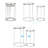 Nesting Table, Set 2 Round Side Table Chrome Glossy End Table For Living Room