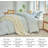XINMIANFANG Striped Duvet Cover Set 100% Washed Cotton Linen Like Textured Bedding Set 3 Pcs Comforter Cover for All Seasons-120117794-120117793