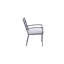 Chaise de terrasse avec coussin Sybil