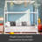 Wood House Bed With Guardrail And LED-520921965