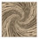 Tapis moelleux moelleux classique en damas brun et beige