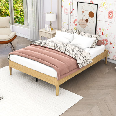 Base de lit plateforme avec support en métal