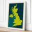United Kingdom and Ireland Minimalist - Wrapped Canvas-675622333-675622467