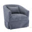 Fauteuil d'appoint pivotant à 360 degrés en mélange de lin-782405788
