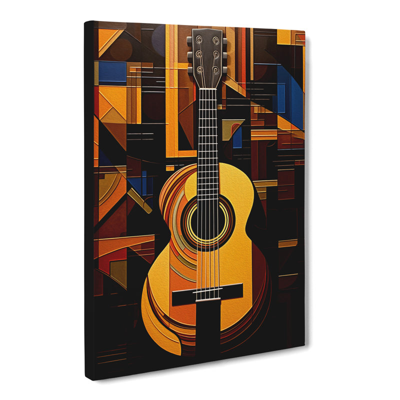 Acoustic Guitar - Wrapped Canvas, 60cm H x 40cm W x 3cm D