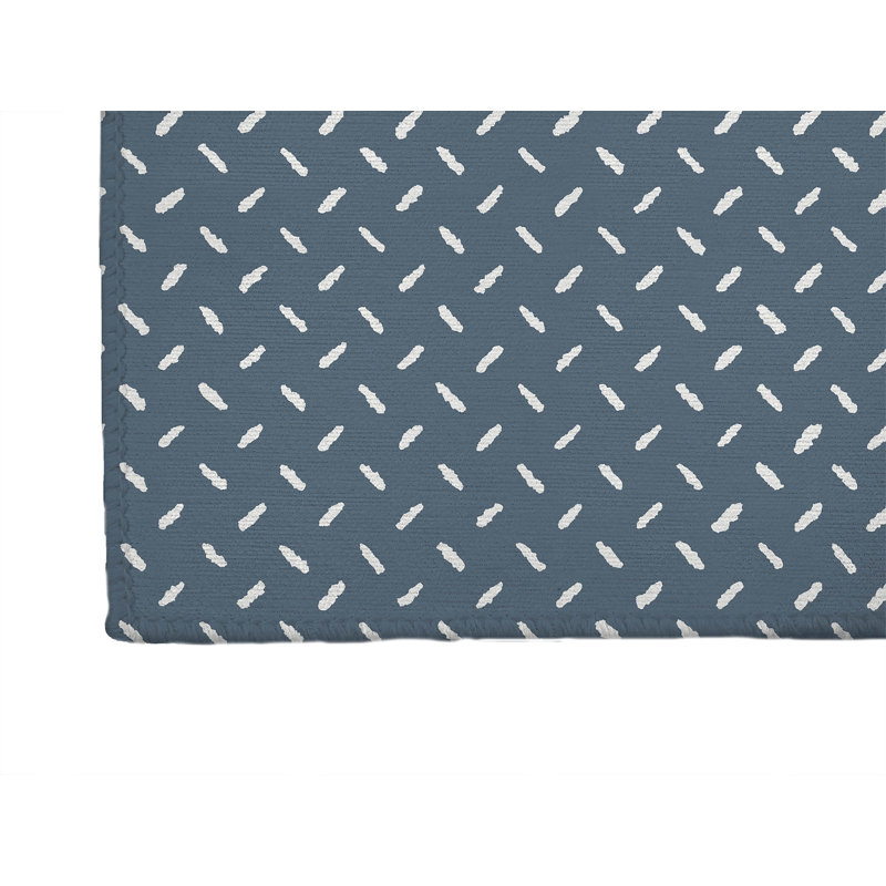 Kat Indoor Doormat, Blue, 24" W x 36" L