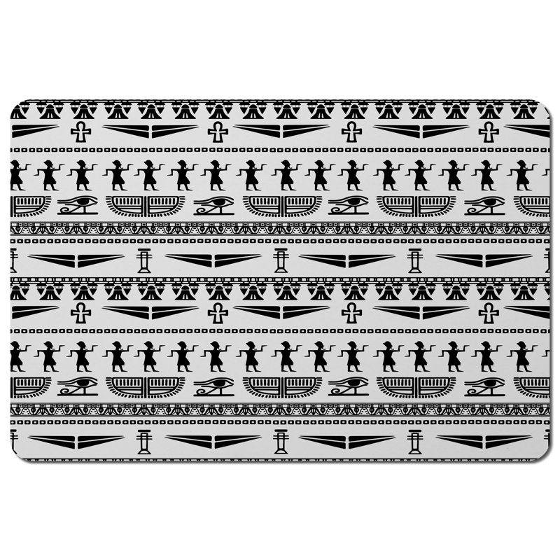 Anushavan Polyester-Coated Hardboard Geometric Rectangle Placemat
