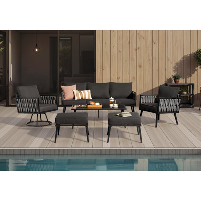 Eaker 6 Piece Seating Group with Cushions
