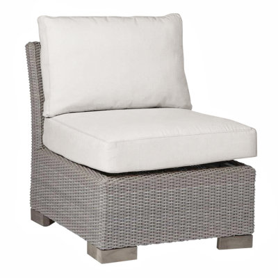 Fauteuil de chambre club tissé - Huître