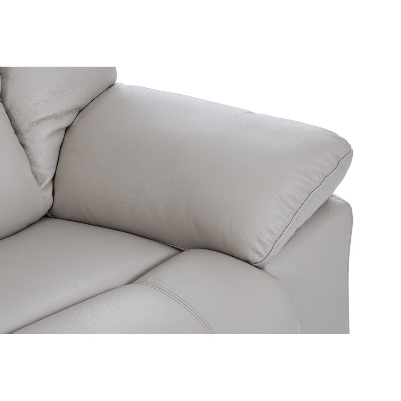 Electric 1 Seater Recliner Chair Giovanni, Grey Leather Match