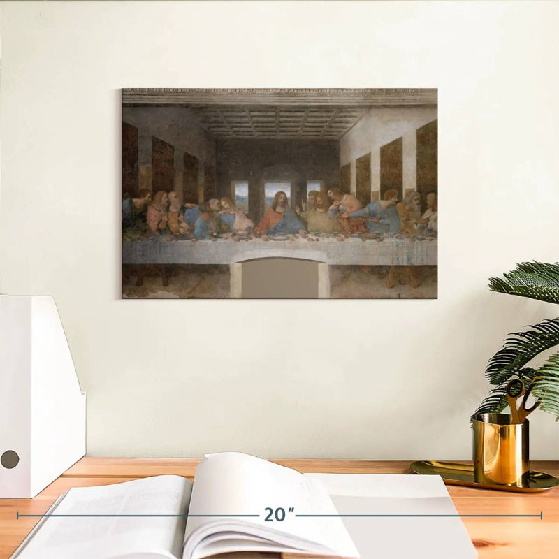 Adella la Cène 1495-98, H 8 po x l 12 po