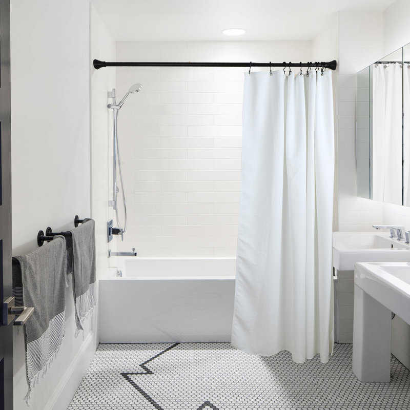 Crochets de rideau de douche Deco, Noir