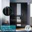 Modern Multi-Door Wardrobe with Mirror and Multi-Level Storage-2075516865