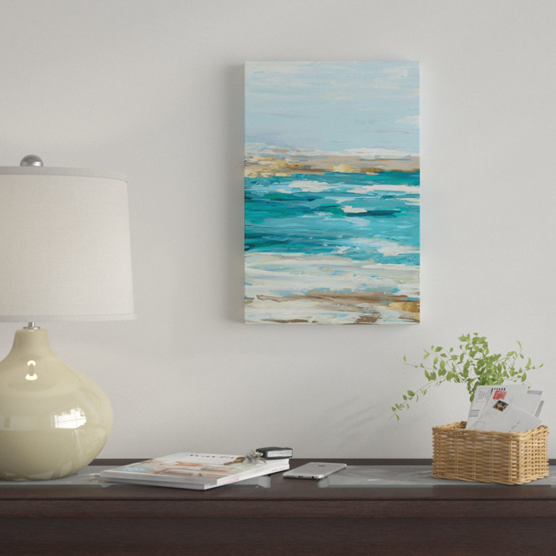«Sea Side I» sur toile, H 12 po x l 8 po x P 0,75 po, Pas de tapis, Toile tendue