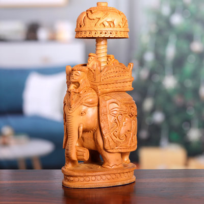  Handmade Majestic Heritage Wood Sculpture (Large)