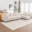 Canapé modulaire rembourré 5 pièces Kempson-1090352079