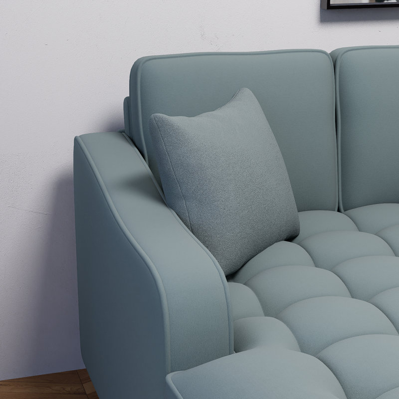 Canapé-lit moderne de 55 po Misty Green