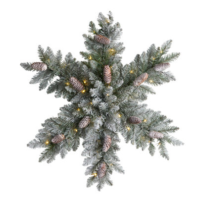 Faux Lighted 30'' Wreath